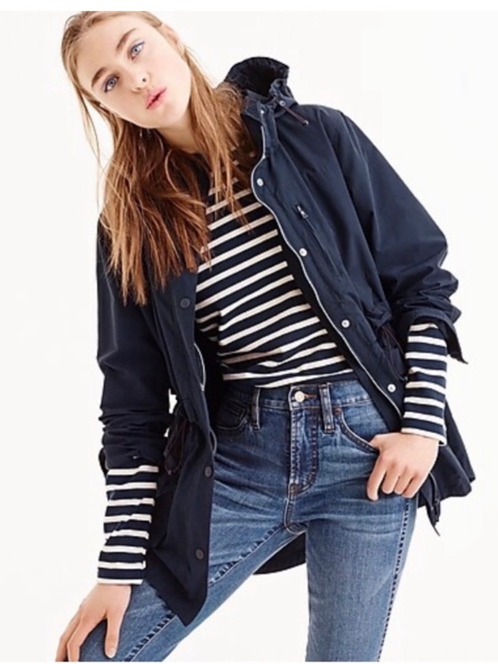 J Crew Perfect Rain Jacket xs